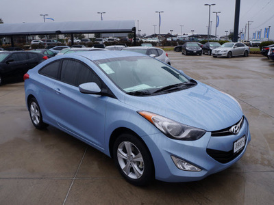 hyundai elantra coupe 2013 blue sky sedan gs gasoline 4 cylinders front wheel drive automatic 76087