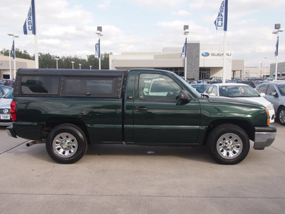 chevrolet silverado 1500 2005 green c1500 gasoline 6 cylinders rear wheel drive standard 77090