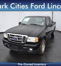 ford ranger 2011 black xlt gasoline 6 cylinders 2 wheel drive automatic 75235