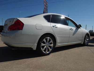 infiniti m35 2007 off white sedan gasoline 6 cylinders rear wheel drive automatic 77521