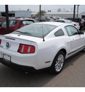 ford mustang 2012 white coupe gasoline 6 cylinders rear wheel drive automatic 78501