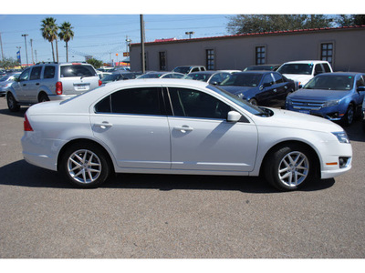 ford fusion 2011 white sedan sel gasoline 4 cylinders front wheel drive automatic 78539