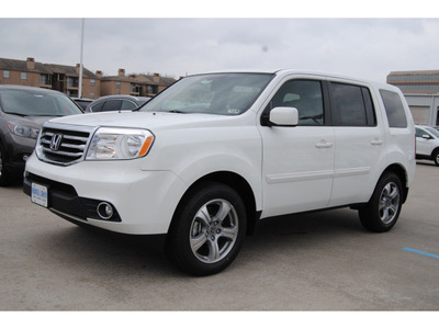honda pilot 2013 white suv ex l w dvd gasoline 6 cylinders front wheel drive automatic 77025