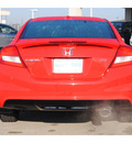 honda civic 2013 red coupe si navi gasoline 4 cylinders front wheel drive manual 77025