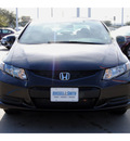 honda civic 2013 brown coupe lx gasoline 4 cylinders front wheel drive automatic 77025