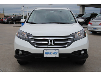 honda cr v 2013 white suv ex l with navi gasoline 4 cylinders front wheel drive automatic 77025