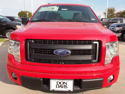 ford f 150 2013 red stx flex fuel 8 cylinders 2 wheel drive automatic 76011