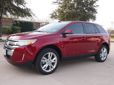 ford edge 2013 red limited gasoline 6 cylinders front wheel drive automatic 76011