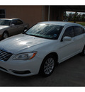 chrysler 200 2012 white sedan touring gasoline 4 cylinders front wheel drive automatic 77039