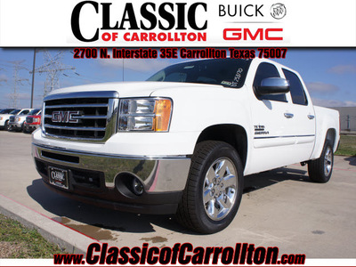 gmc sierra 1500 2013 summit wht sle flex fuel v8 2 wheel drive automatic 75007