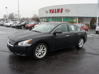 nissan maxima 2012 black sedan gasoline 6 cylinders front wheel drive automatic 19153