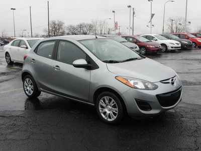 mazda mazda2 2011 gray sedan gasoline 4 cylinders front wheel drive automatic 19153