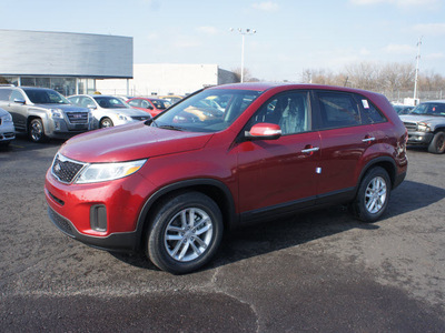 kia sorento 2014 remington red lx gasoline 4 cylinders front wheel drive automatic 19153