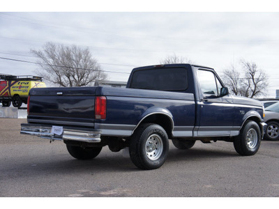 ford f 150 1995 blue pickup truck xl gasoline 6 cylinders rear wheel drive automatic 79065