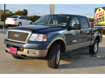 ford f 150 2004 dk  blue lariat gasoline 8 cylinders 4 wheel drive automatic 78130