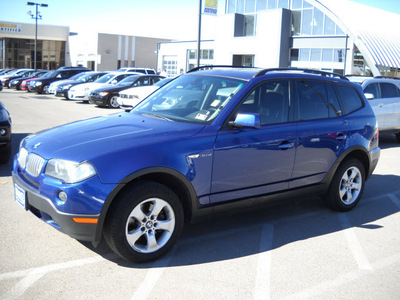 bmw x3 2007 blue suv gasoline 6 cylinders all whee drive automatic 79925