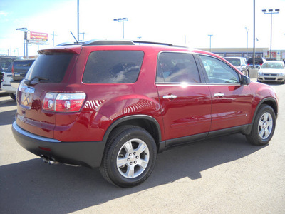 gmc acadia 2009 red suv sle gasoline 6 cylinders front wheel drive automatic 79925