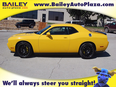 dodge challenger 2010 yellow coupe srt8 super charged gasoline 8 cylinders rear wheel drive 6 speed manual 76450