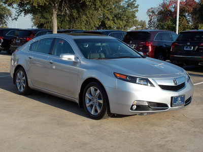 acura tl 2012 silver sedan w tech gasoline 6 cylinders front wheel drive automatic with overdrive 77074