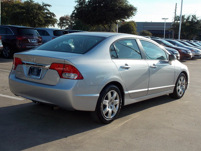 honda civic 2011 silver sedan lx gasoline 4 cylinders front wheel drive automatic with overdrive 77074