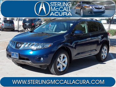 nissan murano 2009 dk  blue suv sl gasoline 6 cylinders front wheel drive automatic 77074