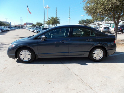 honda civic 2008 gray sedan hybrid w navi hybrid 4 cylinders front wheel drive automatic 77074