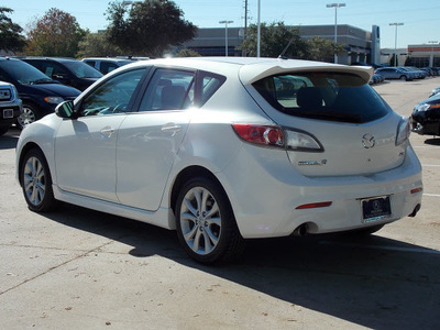 mazda mazda3 2011 white hatchback s sport gasoline 4 cylinders front wheel drive shiftable automatic 77074