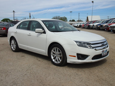 ford fusion 2011 white sedan sel gasoline 4 cylinders front wheel drive automatic 78064
