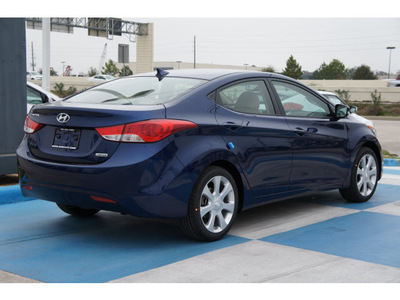 hyundai elantra 2013 blue sedan limited gasoline 4 cylinders front wheel drive automatic 77094