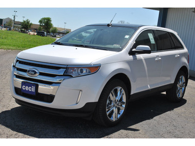 ford edge 2012 white limited gasoline 6 cylinders front wheel drive automatic 78861