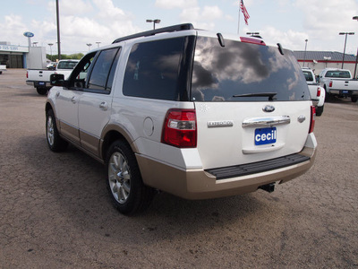 ford expedition 2012 white suv king ranch flex fuel 8 cylinders 2 wheel drive automatic 78861
