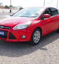 ford focus 2012 red sedan se flex fuel 4 cylinders front wheel drive automatic 78861