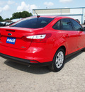 ford focus 2012 red sedan se flex fuel 4 cylinders front wheel drive automatic 78861