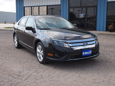 ford fusion 2012 black sedan se gasoline 4 cylinders front wheel drive automatic 78861