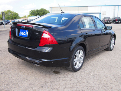 ford fusion 2012 black sedan se gasoline 4 cylinders front wheel drive automatic 78861