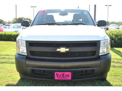 chevrolet silverado 1500 2008 white work truck gasoline 8 cylinders 2 wheel drive automatic 78130