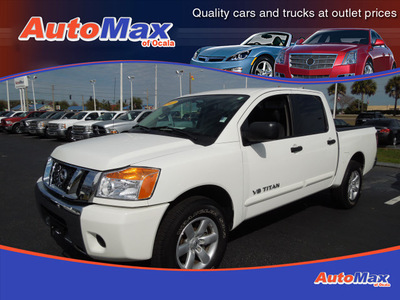 nissan titan 2012 white sv gasoline 8 cylinders 2 wheel drive automatic 34474