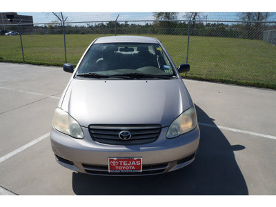 toyota corolla 2003 dk  gray sedan ce gasoline 4 cylinders front wheel drive automatic 77338