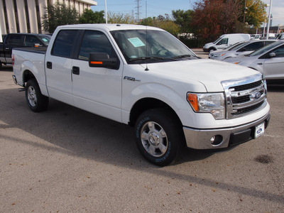 ford f 150 2013 white xlt texas edetion flex fuel 8 cylinders 2 wheel drive automatic 77074