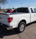 ford f 150 2013 white lariat flex fuel 8 cylinders 2 wheel drive automatic 77074