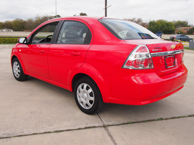 chevrolet aveo 2008 red sedan ls gasoline 4 cylinders front wheel drive automatic 78130