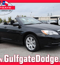 chrysler 200 convertible 2013 black touring gasoline 4 cylinders front wheel drive shiftable automatic 77017