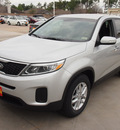 kia sorento 2014 bright silver lx 7 pass gasoline 4 cylinders front wheel drive automatic 77375