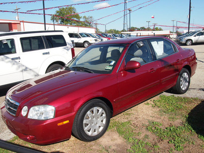 kia optima 2005 red sedan ex gasoline 4 cylinders front wheel drive automatic 77301