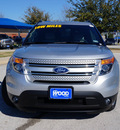 ford explorer 2012 silver suv xlt gasoline 6 cylinders 2 wheel drive shiftable automatic 76206
