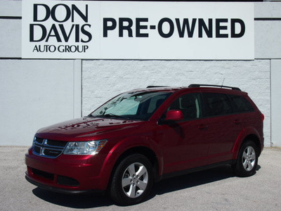 dodge journey 2011 dk  red mainstreet flex fuel 6 cylinders front wheel drive automatic 76011