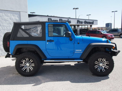 jeep wrangler 2011 blue suv sport gasoline 6 cylinders 4 wheel drive manual 76011