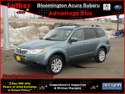 subaru forester 2012 lt  green wagon 2 5x premium gasoline 4 cylinders all whee drive automatic 55420