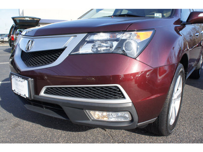acura mdx 2010 dark cherry suv dvd gasoline 6 cylinders all whee drive shiftable automatic 07712
