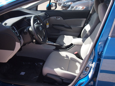 honda civic 2013 blue sedan lx gasoline 4 cylinders front wheel drive 5 speed automatic 77065